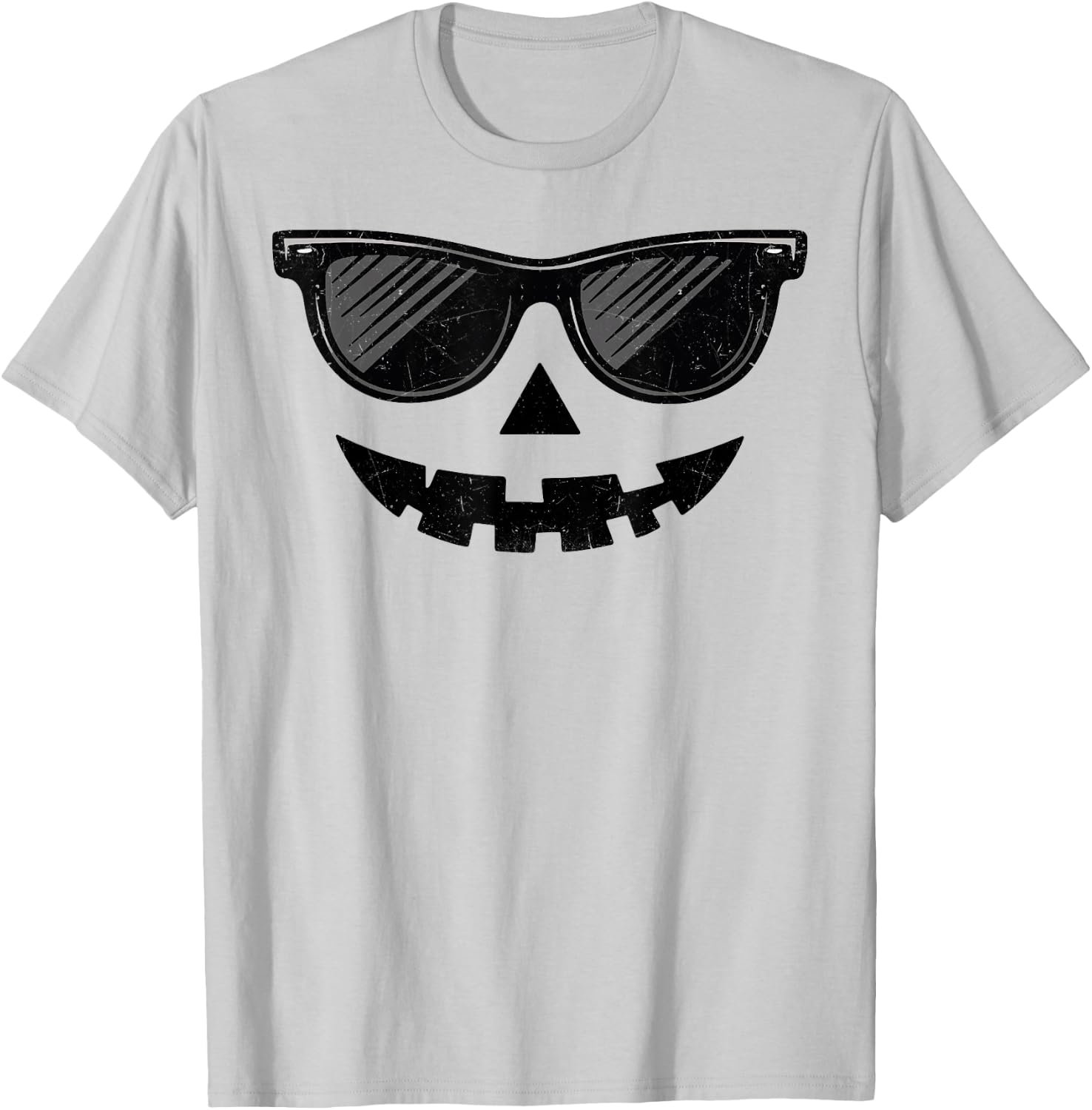 Funny Jack O Lantern Face Pumpkin Halloween Costume Men Boys T-Shirt - T-Shirt | Ash