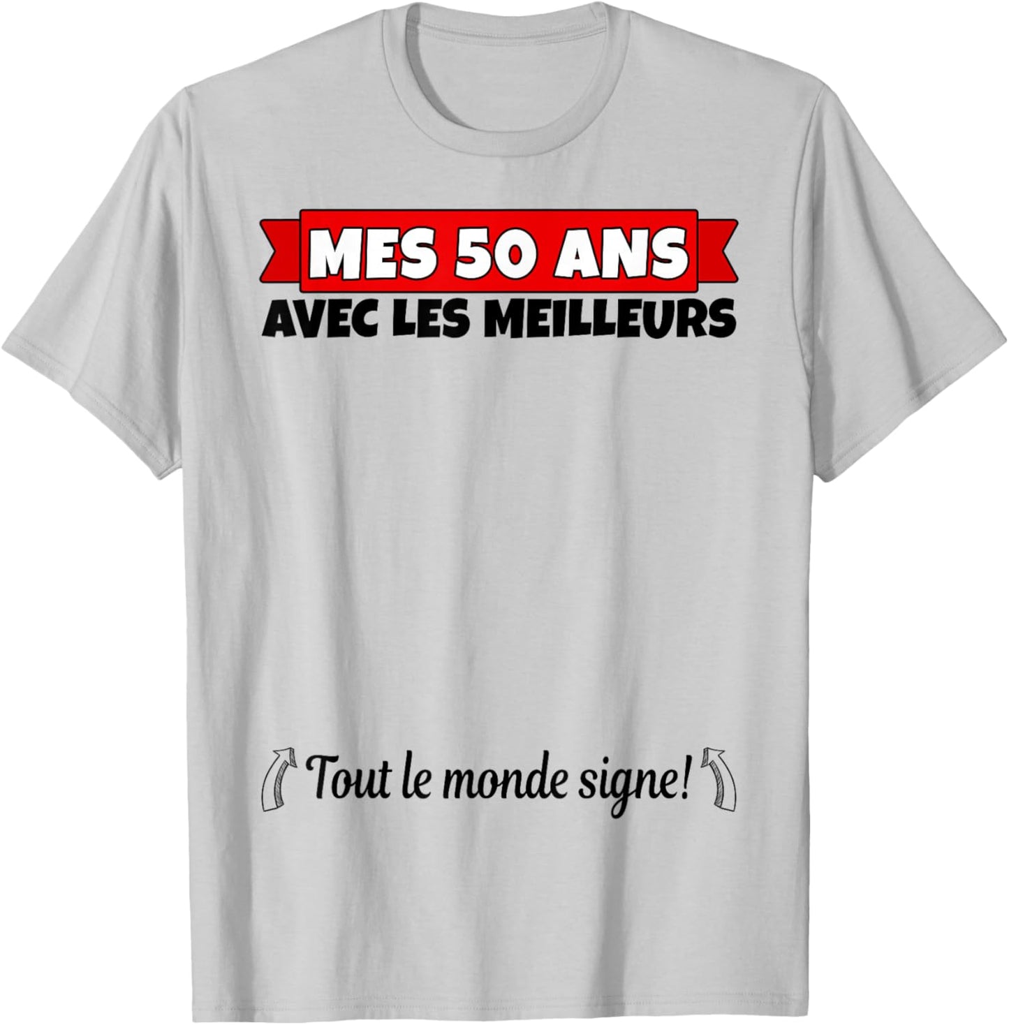 50 Years to Sign 50 Years Anniversary Man Woman Anniv 50 T-Shirt - T-Shirt | Ash