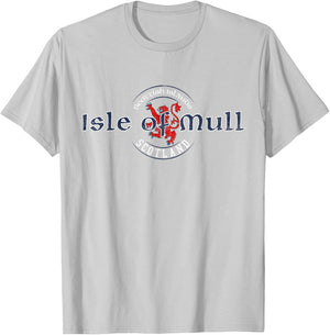 Isle of Mull Scotland Scottish Islands Distressed T-Shirt - T-Shirt | Ash