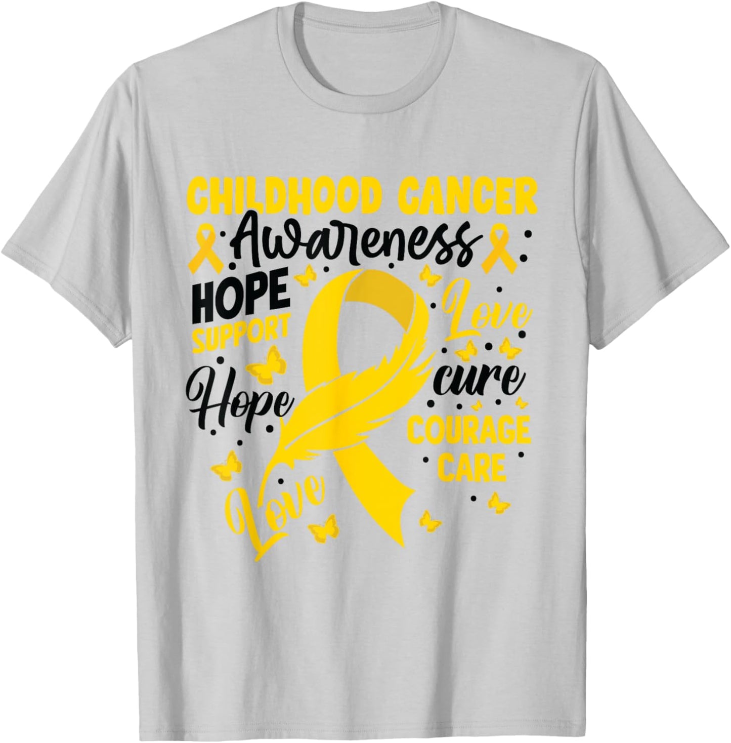 Elephant Childhood Cancer Awareness month In September 2024 T-Shirt - T-Shirt | Ash