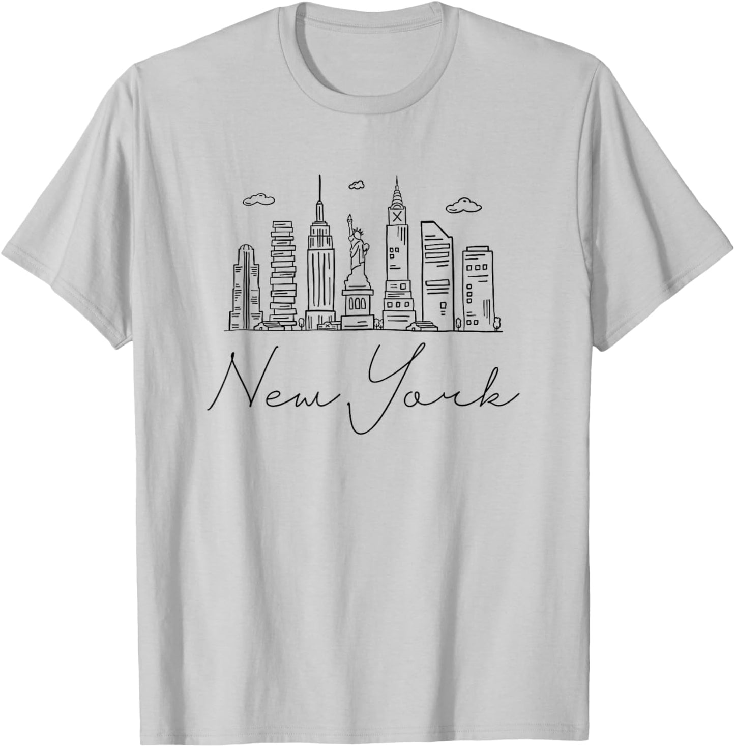 New York Skyline T-Shirt - T-Shirt | Ash