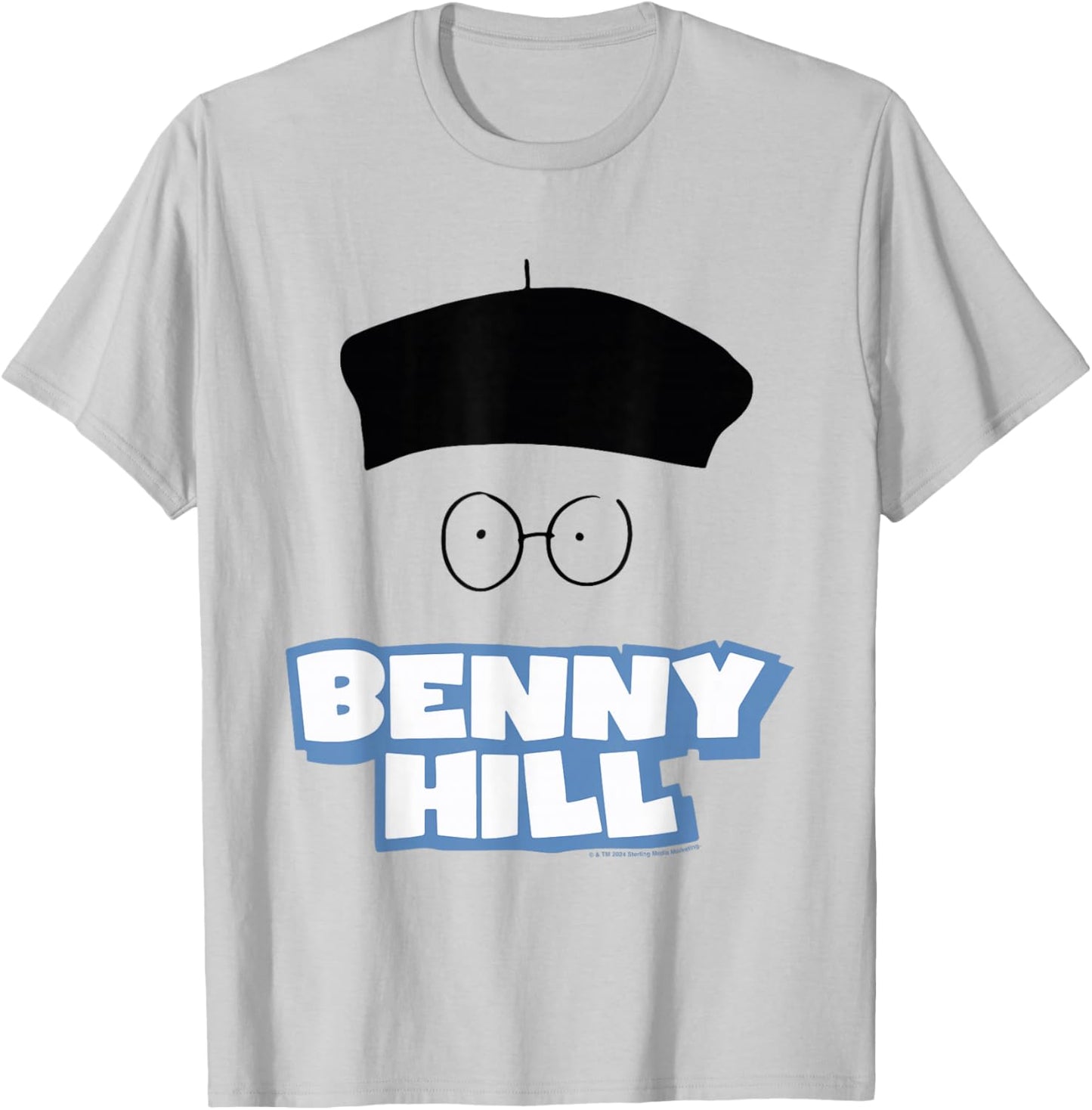 Comedian Classic Specs and Beret T-Shirt - T-Shirt | Ash