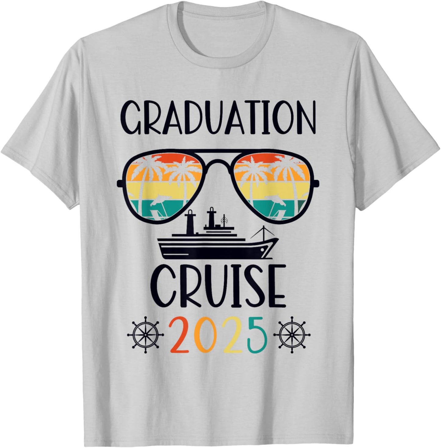 Graduation Cruise Trip Class Of 2025 Senior Summer Vacation T-Shirt - T-Shirt | Ash
