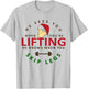 He Sees You When You're Lifting, Christmas Gym Bodybuilding T-Shirt - T-Shirt | Ash