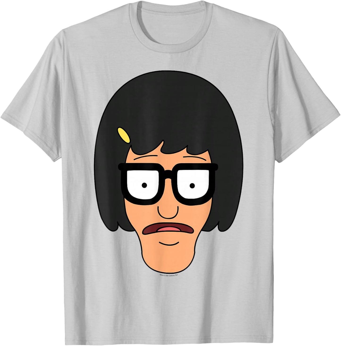 Bob's Burgers Tina Big Face T-Shirt - T-Shirt | Ash