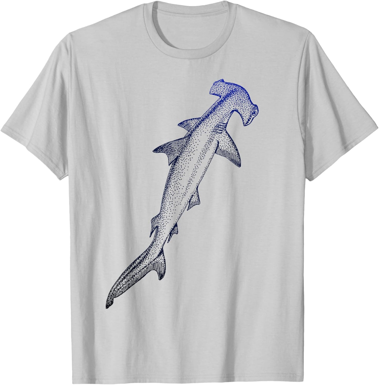 Beautiful Nautical Hammerhead Shark Lovers T-Shirt - T-Shirt | Ash