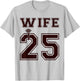 2025 Wife Husband Matching Engagement Party Honeymoon T-Shirt - T-Shirt | Ash