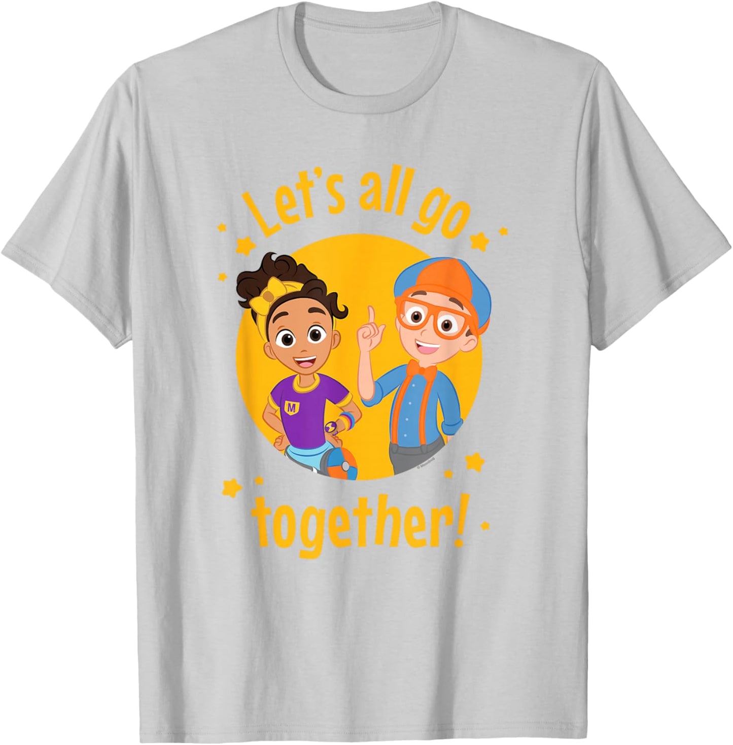 Blippi Let's All Go Together T-Shirt - T-Shirt | Ash
