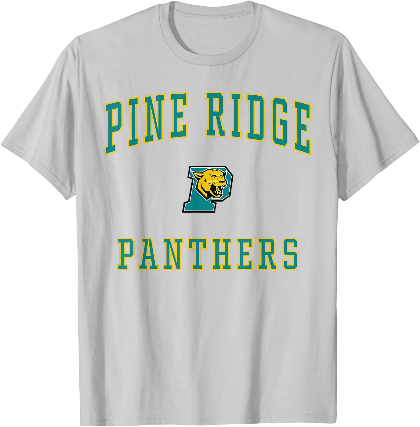 Pine Ridge High School Panthers T-Shirt - T-Shirt | Ash