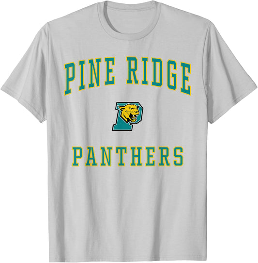 Pine Ridge High School Panthers T-Shirt - T-Shirt | Ash