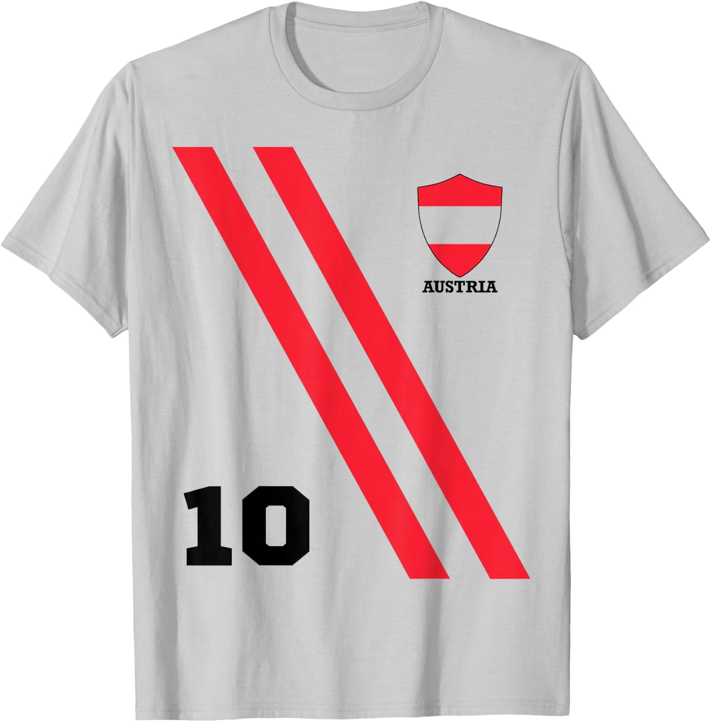 Austria Soccer Football 2020 European Tournament Fan T-Shirt - T-Shirt | Ash