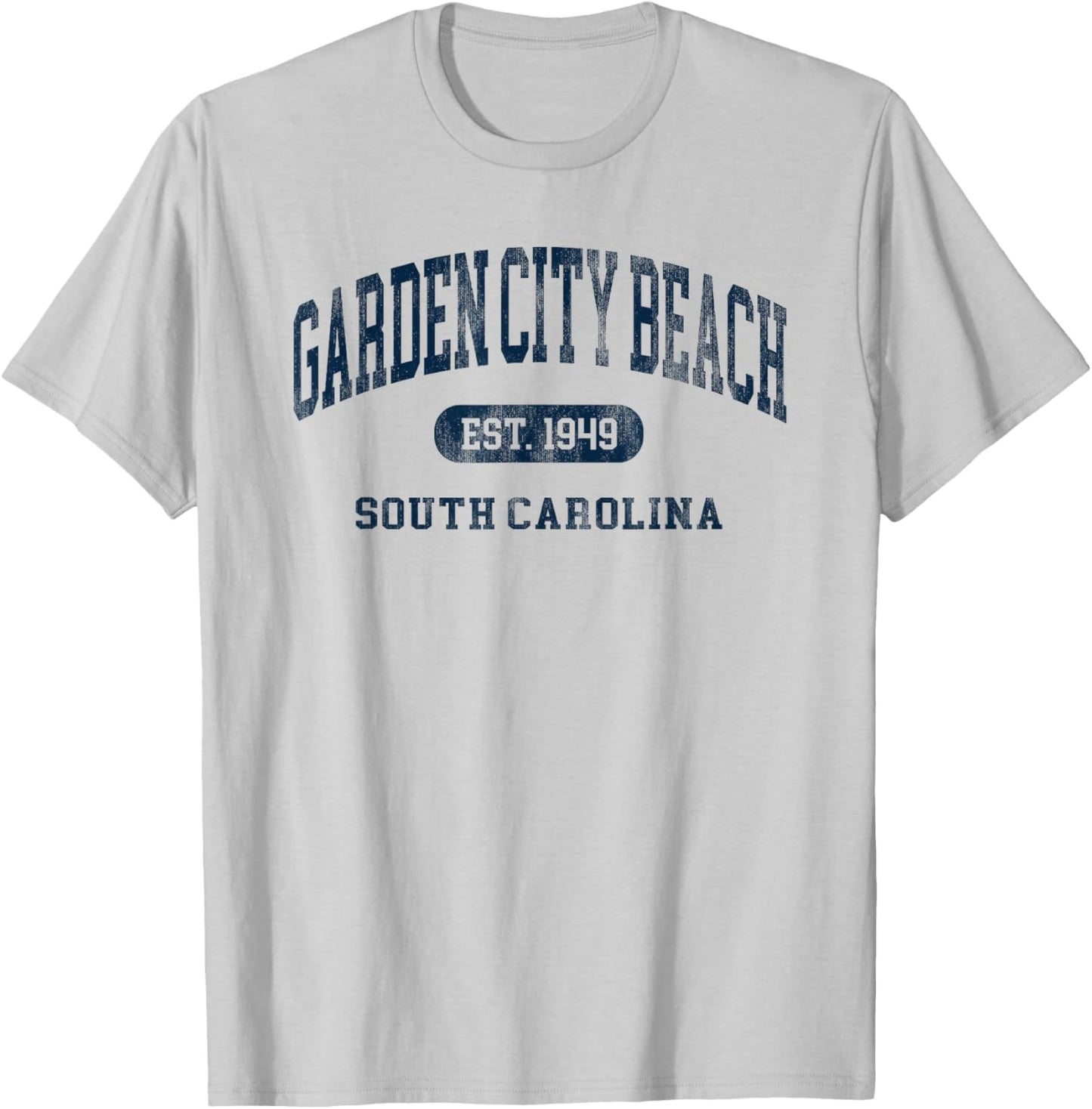 Garden City Beach South Carolina Retro Preppy Souvenir T-Shirt - T-Shirt | Ash