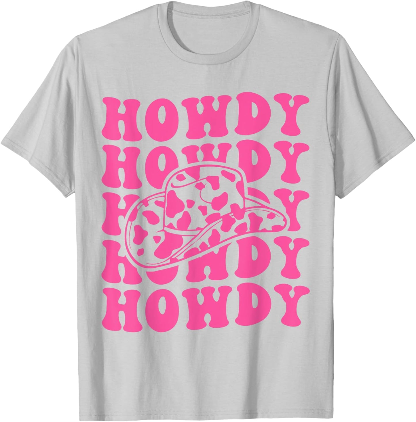 Vintage Pink Howdy Rodeo Western Country Southern Cowgirl T-Shirt - T-Shirt | Ash