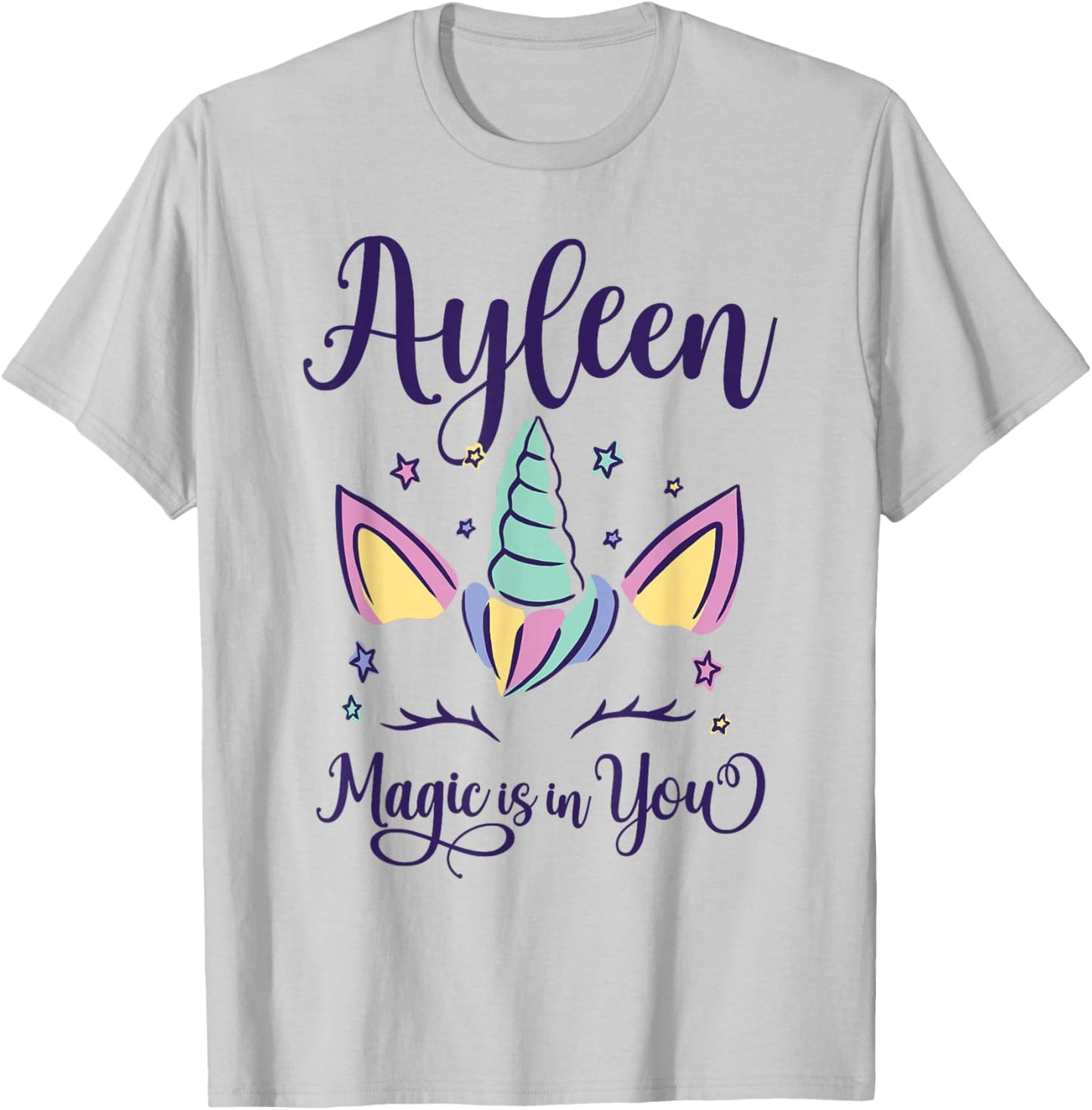 First Name Ayleen Personalized I Love Ayleen T-Shirt - T-Shirt | Ash