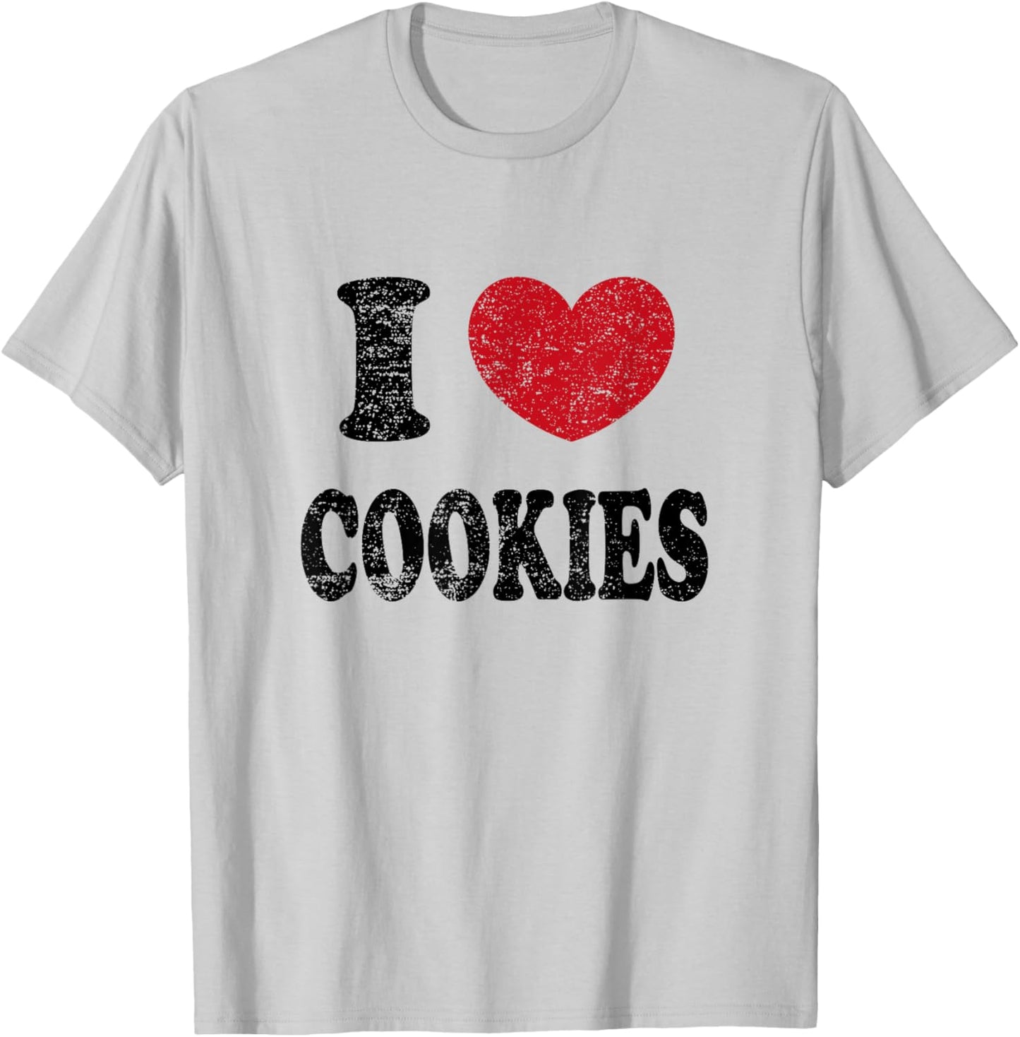 Vintage I Love Cookies T-Shirt - T-Shirt | Ash