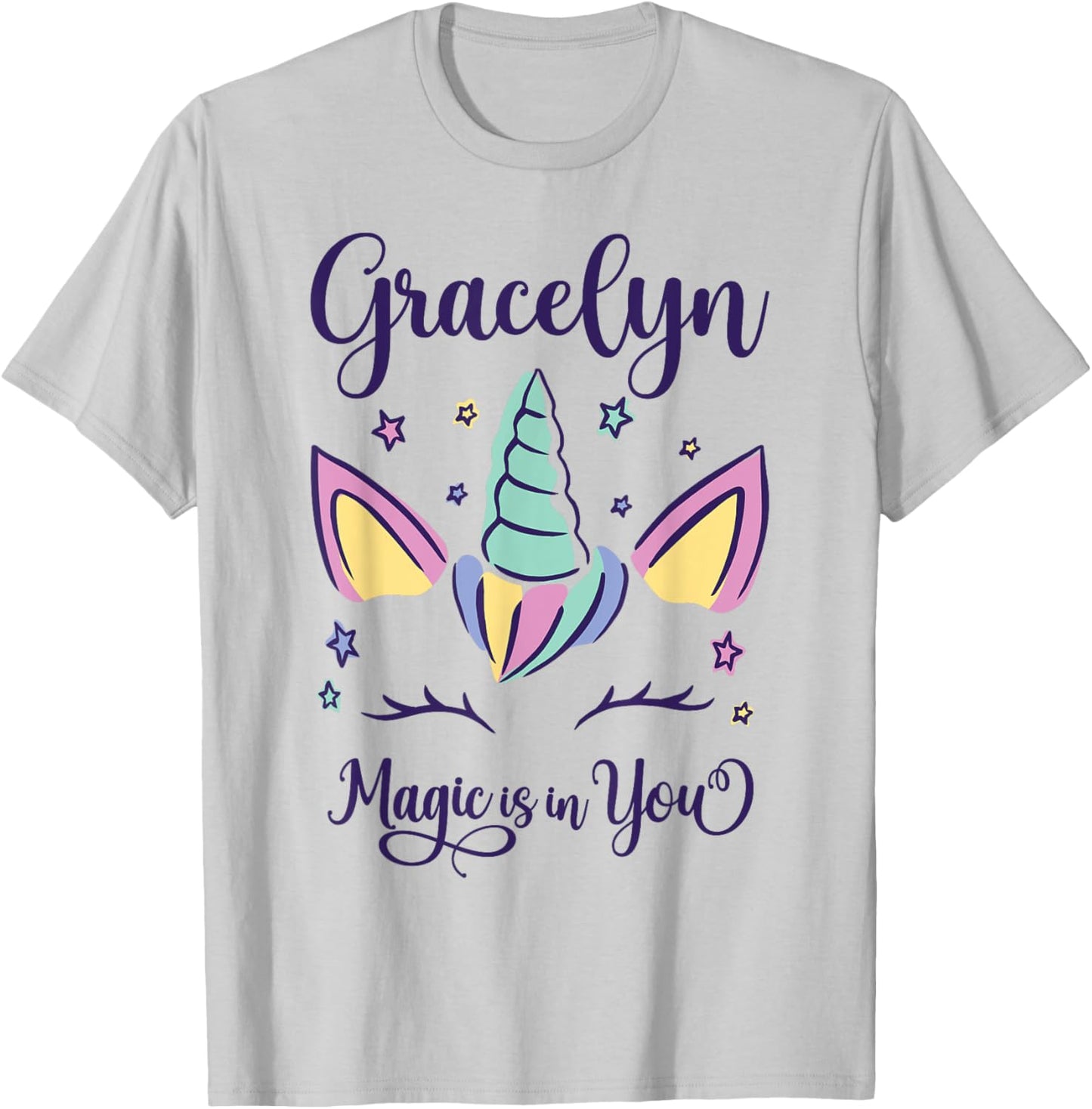 First Name Gracelyn Personalized Gracelyn T-Shirt - T-Shirt | Ash