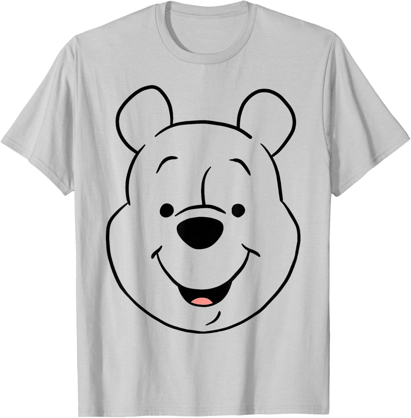 Disney Winnie The Pooh Pooh Bear Large Face T-Shirt - T-Shirt | Ash