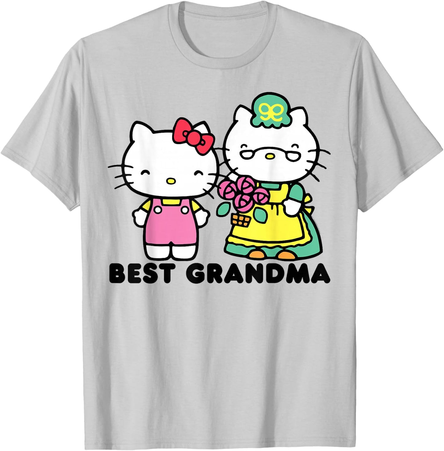 Hello Kitty Best Grandma T-Shirt - T-Shirt | Ash