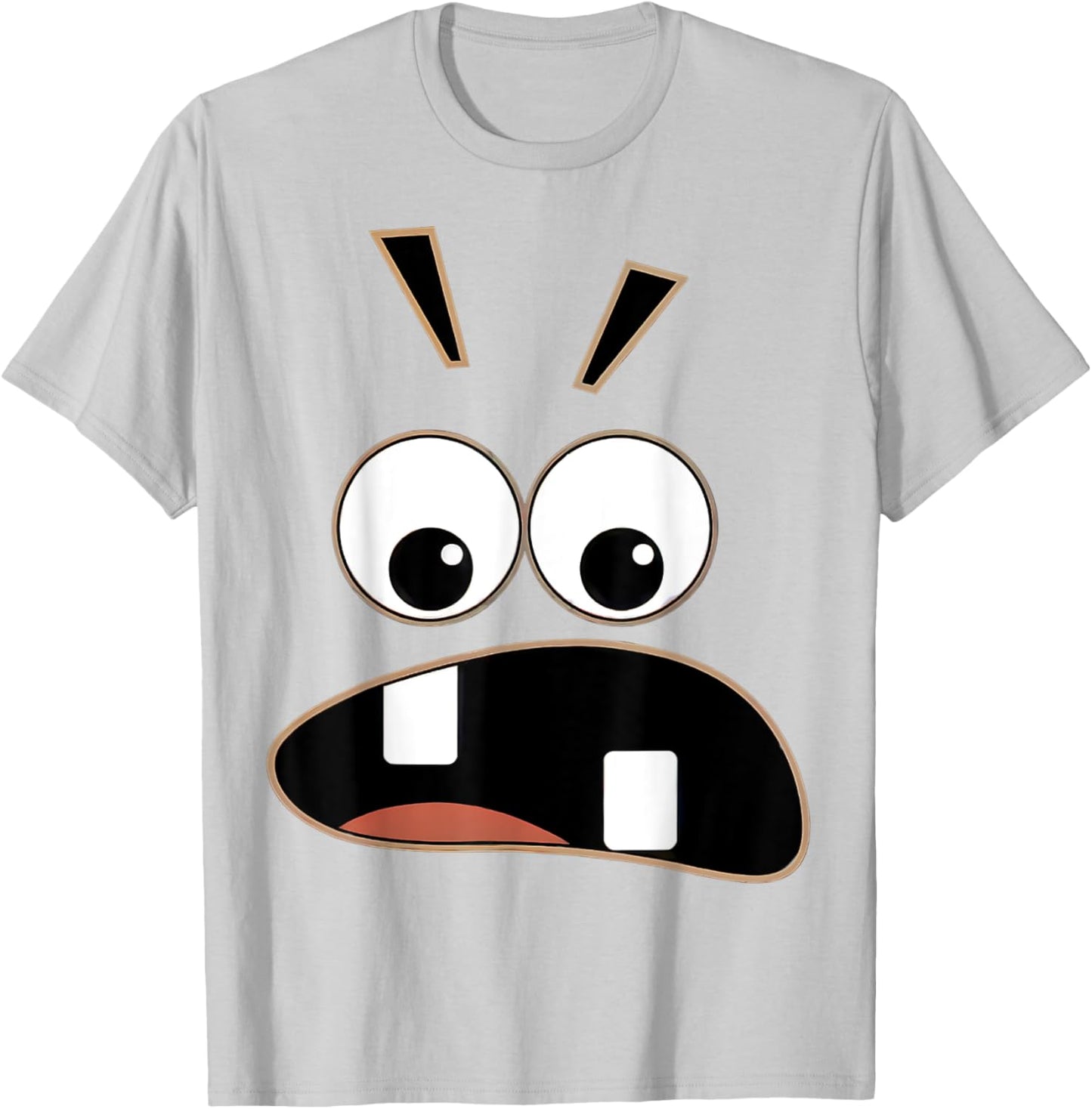 Funny Carrot Creepy Face Halloween costume Kids Men Women T-Shirt - T-Shirt | Ash