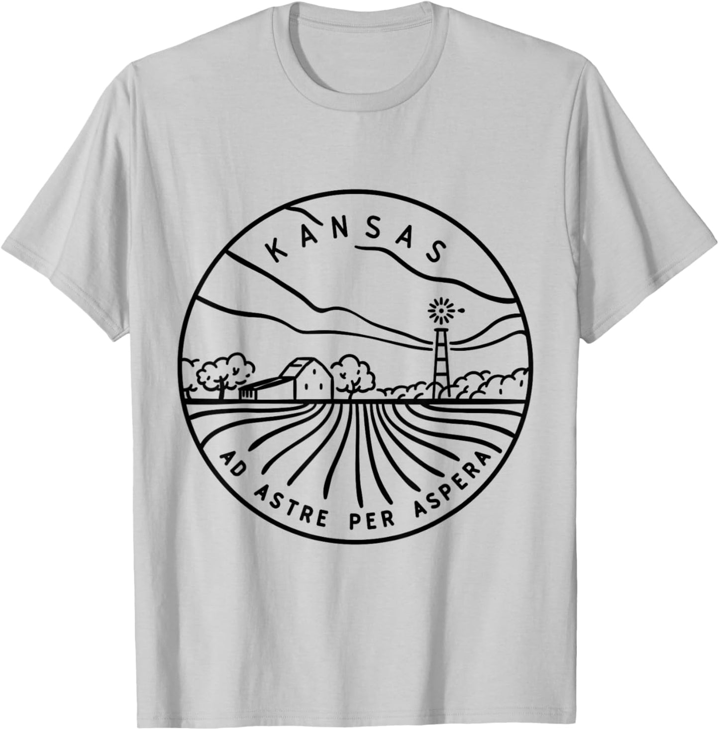 Kansas 1861 State of Kansas T-Shirt - T-Shirt | Ash