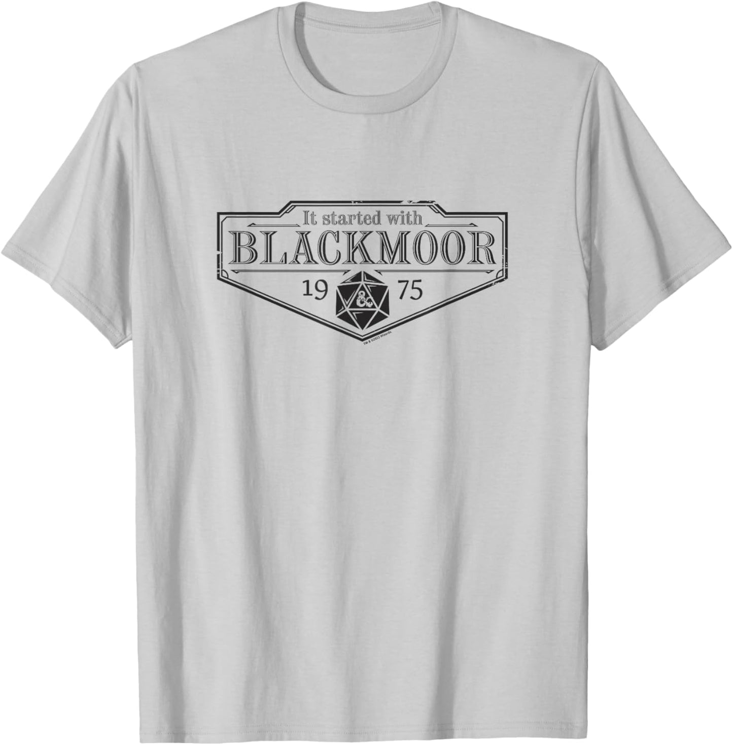 Dungeons & Dragons 50th Anniversary Started With Blackmoor T-Shirt - T-Shirt | Ash