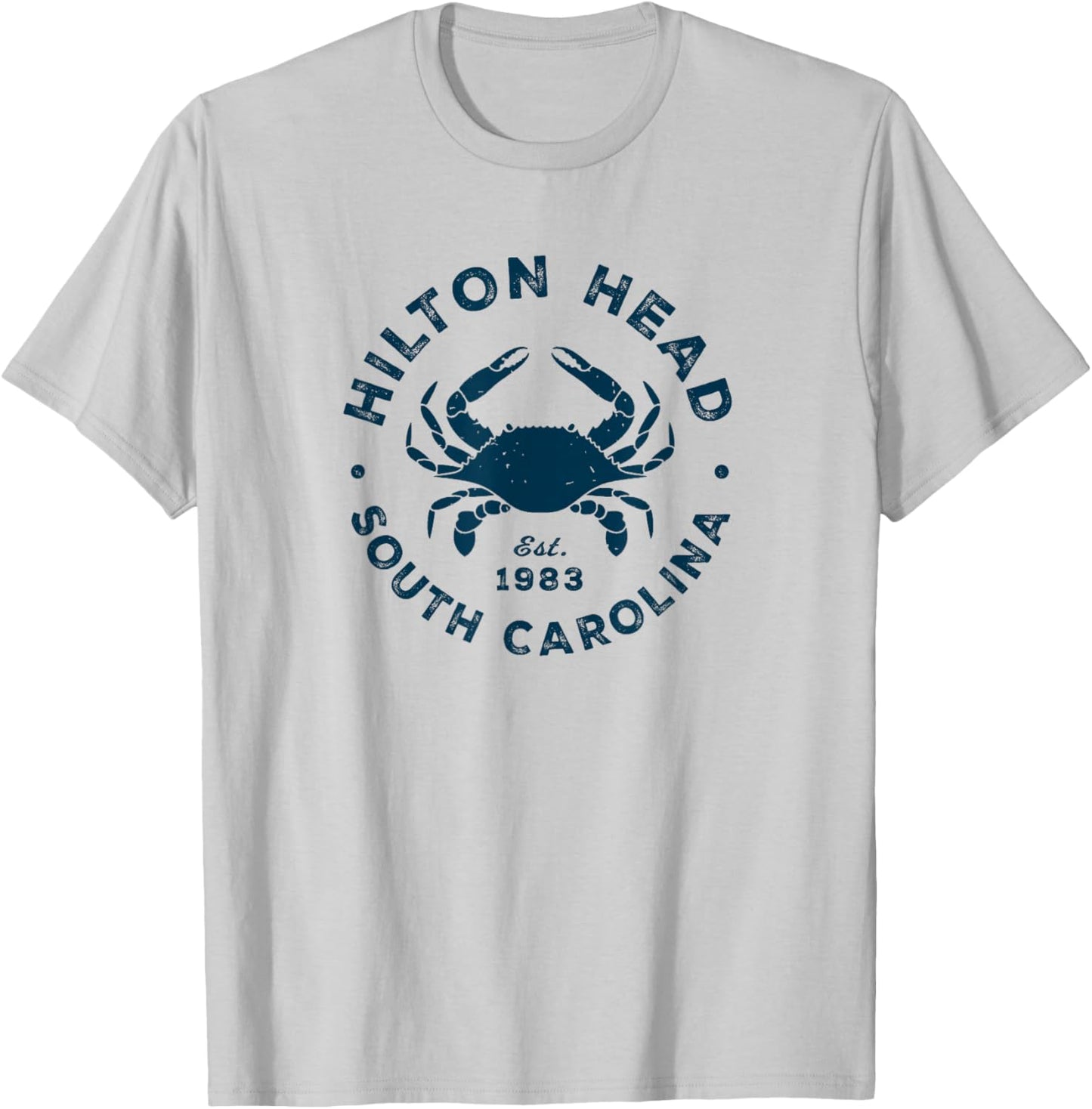 Vintage Hilton Head Island SC South Carolina Crab Souvenir T-Shirt - T-Shirt | Ash