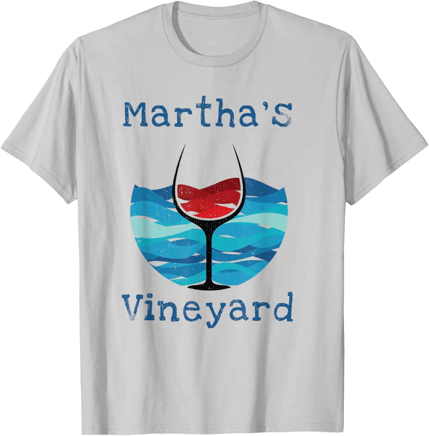 Martha's Vineyard Summer Vacation Wine Beach Winery T-Shirt - T-Shirt | Ash