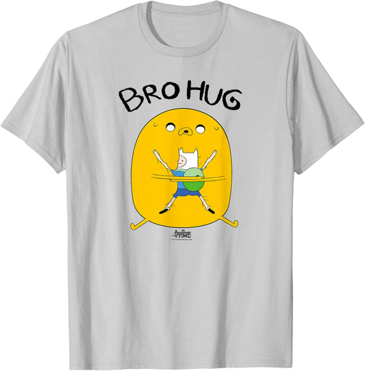 Adventure Time Jake Bro Hug T-Shirt - T-Shirt | Ash