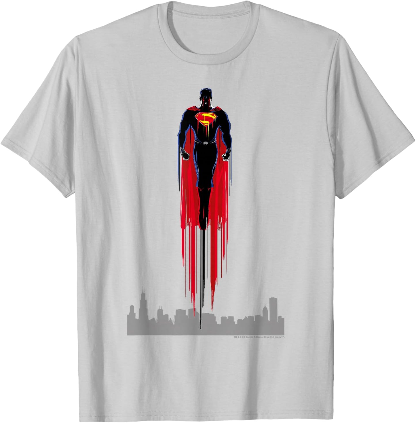 Superman Man of Steel Red Streak T Shirt T-Shirt - T-Shirt | Ash