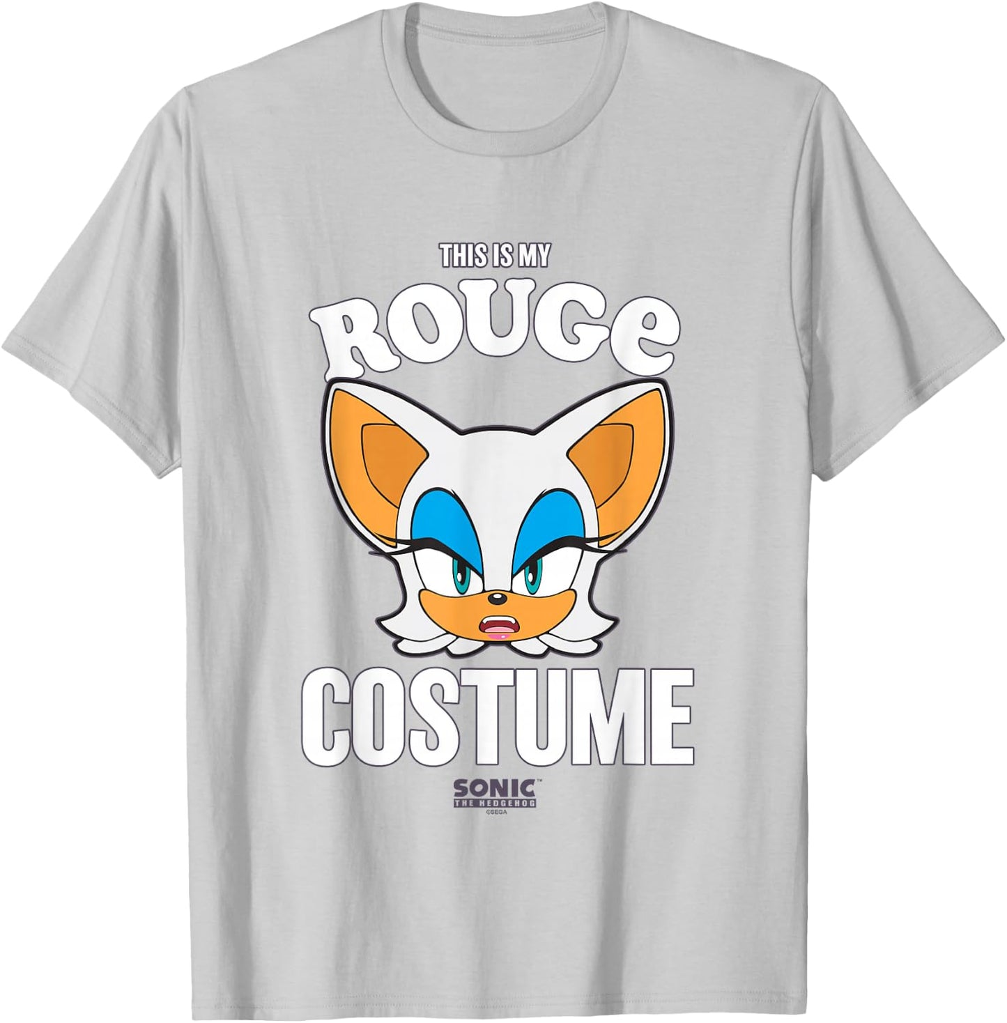 Sonic The Hedgehog Halloween This Is My Rouge Costume T-Shirt - T-Shirt | Ash