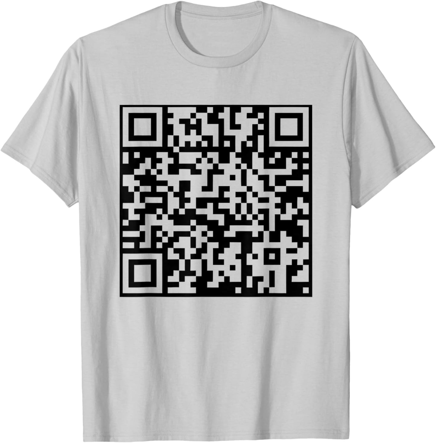 Funny QR President Trump Dance Code T-Shirt - T-Shirt | Ash