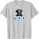 Funny Elements of Happiness Black Lab Lover T-Shirt - T-Shirt | Ash