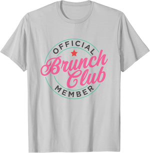 Brunch Club Official Member T-Shirt - T-Shirt | Ash