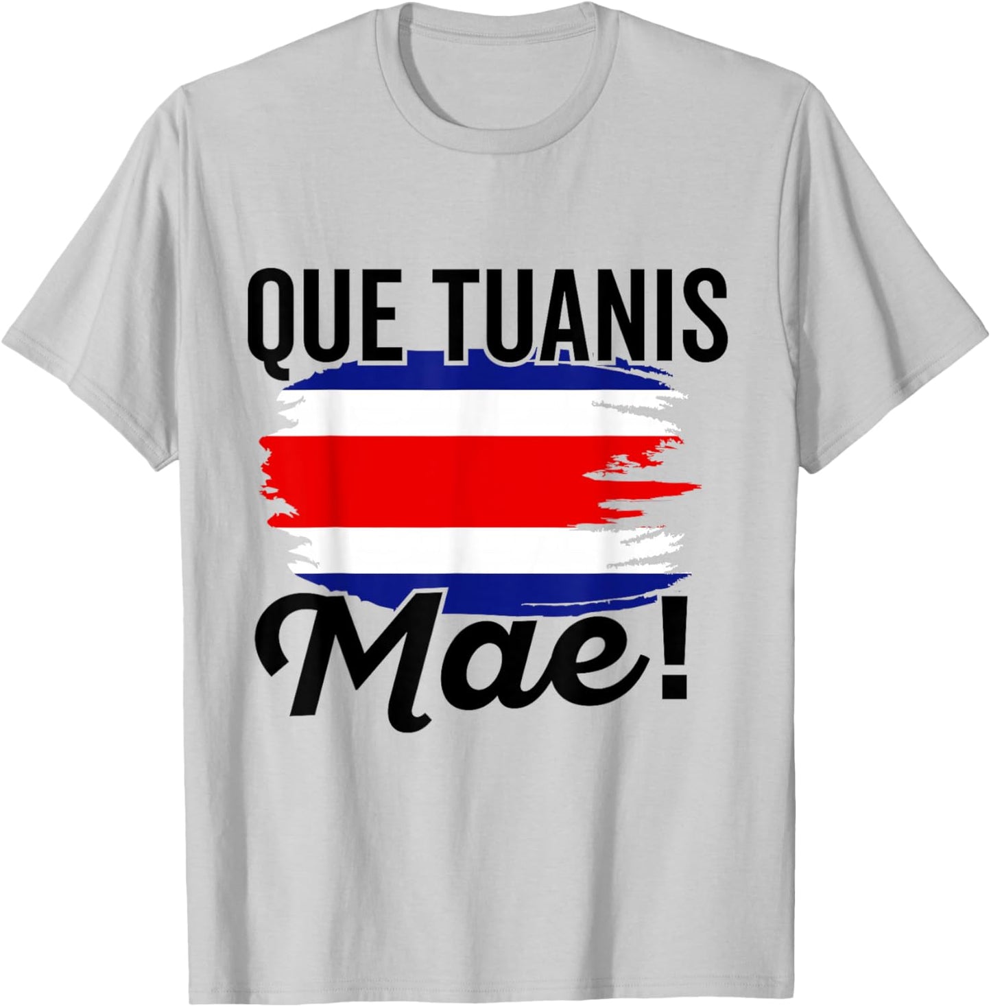 Costa Rica Flag Men Women Costa Rican Camiseta Hombre Mujer T-Shirt - T-Shirt | Ash