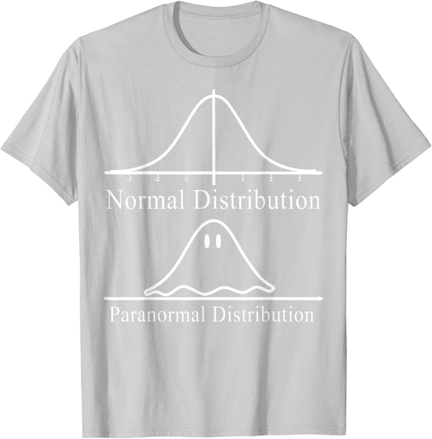 Math Teacher Halloween Costume Normal Distribution Math Pun T-Shirt - T-Shirt | Ash