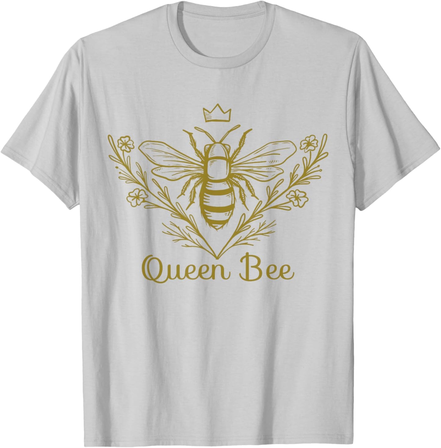 Queen Bee Honey Bee Keeper Outfit Beekeeping T-Shirt - T-Shirt | Ash