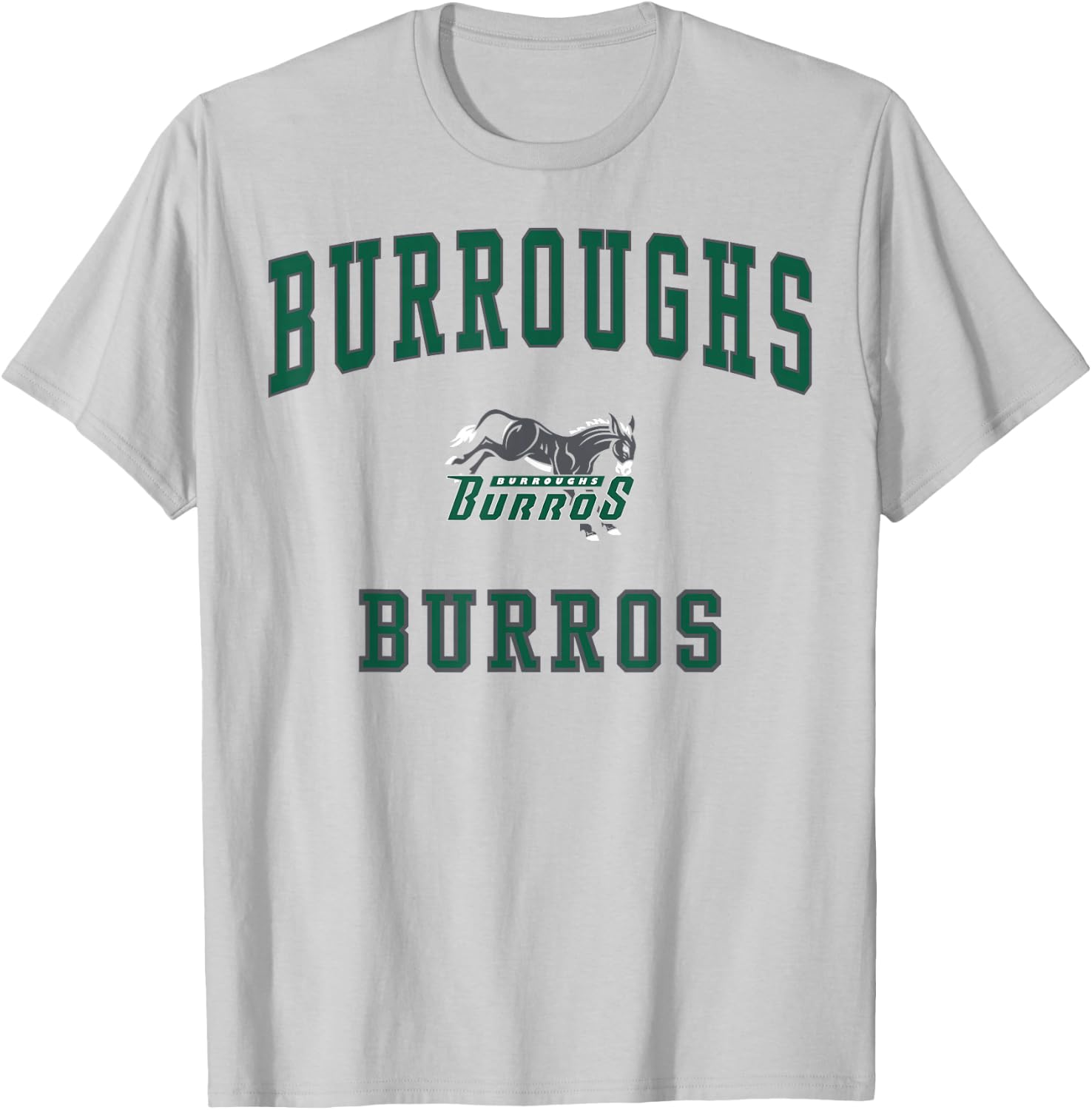 Burroughs High School Burros C1 T-Shirt - T-Shirt | Ash