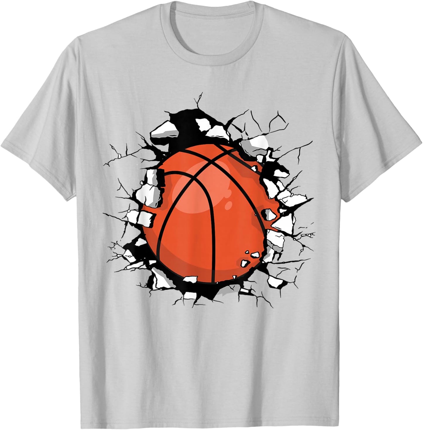 Funny Basketball T-Shirt - T-Shirt | Ash