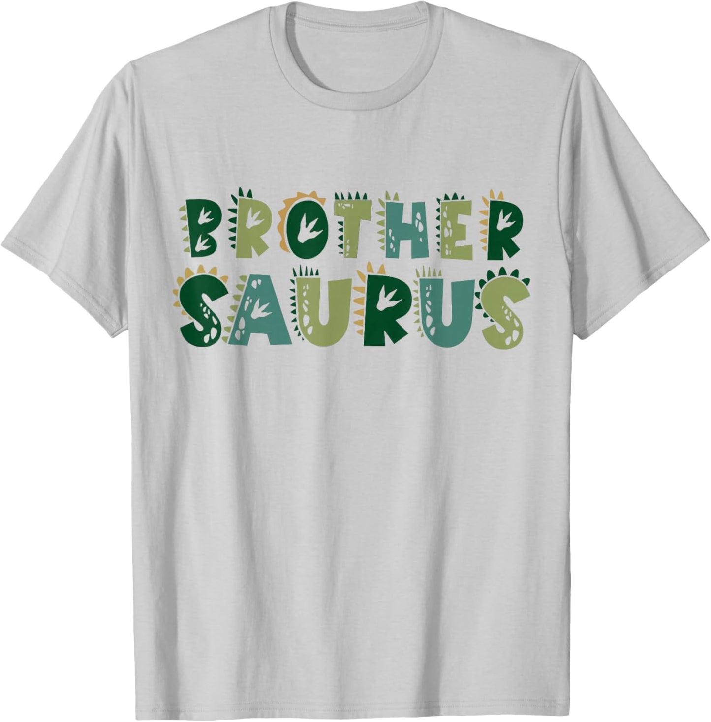 Brother Saurus Matching Family Birthday Dinosaur Men Women T-Shirt - T-Shirt | Ash
