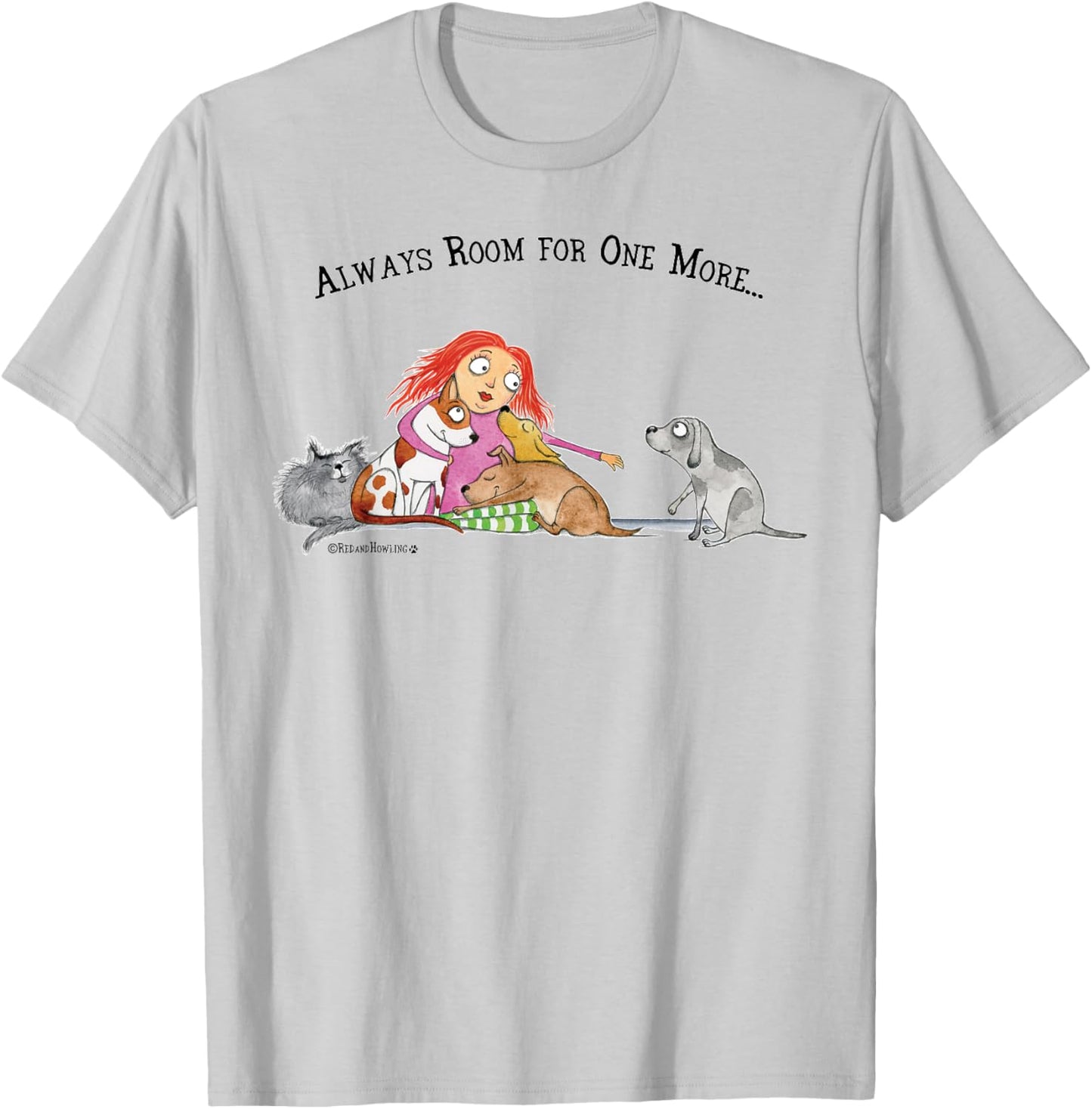 Red and Howling Always Room For One More T-Shirt - T-Shirt | Ash