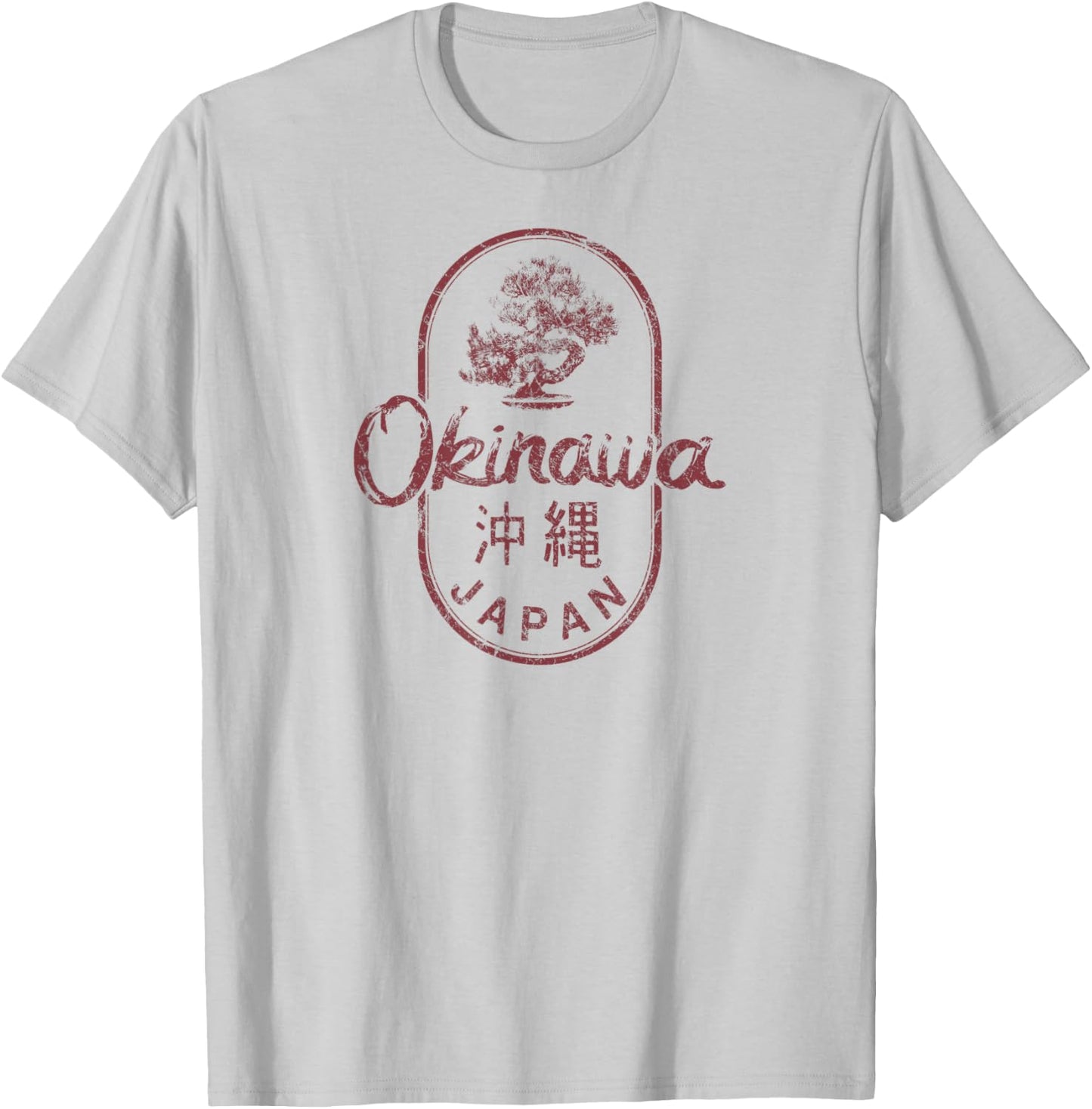 Okinawa Bonsai Tree Japan Vintage T-Shirt - T-Shirt | Ash