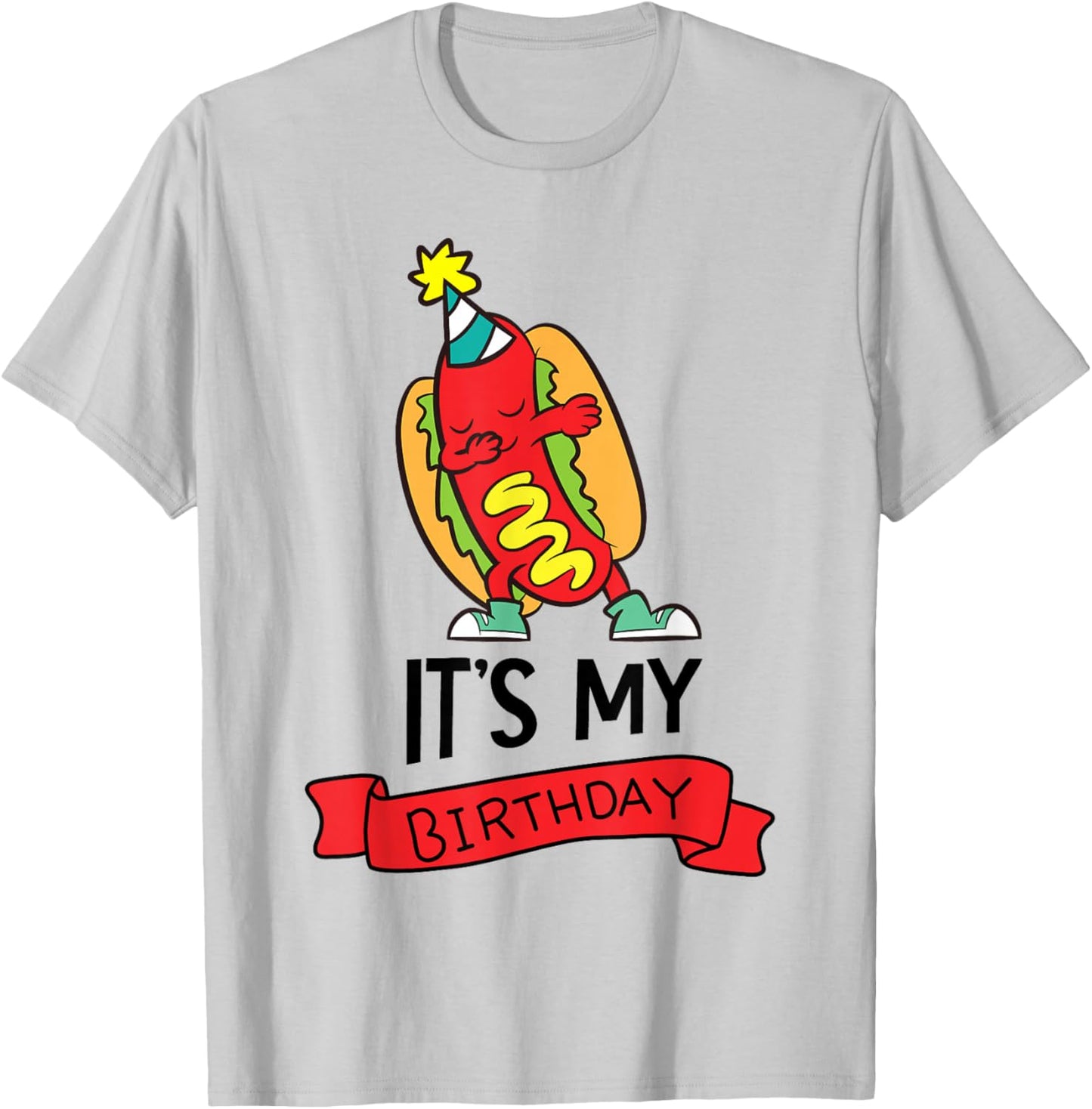 Hotdog-Themed Birthday Party Its My Birthday T-Shirt - T-Shirt | Ash
