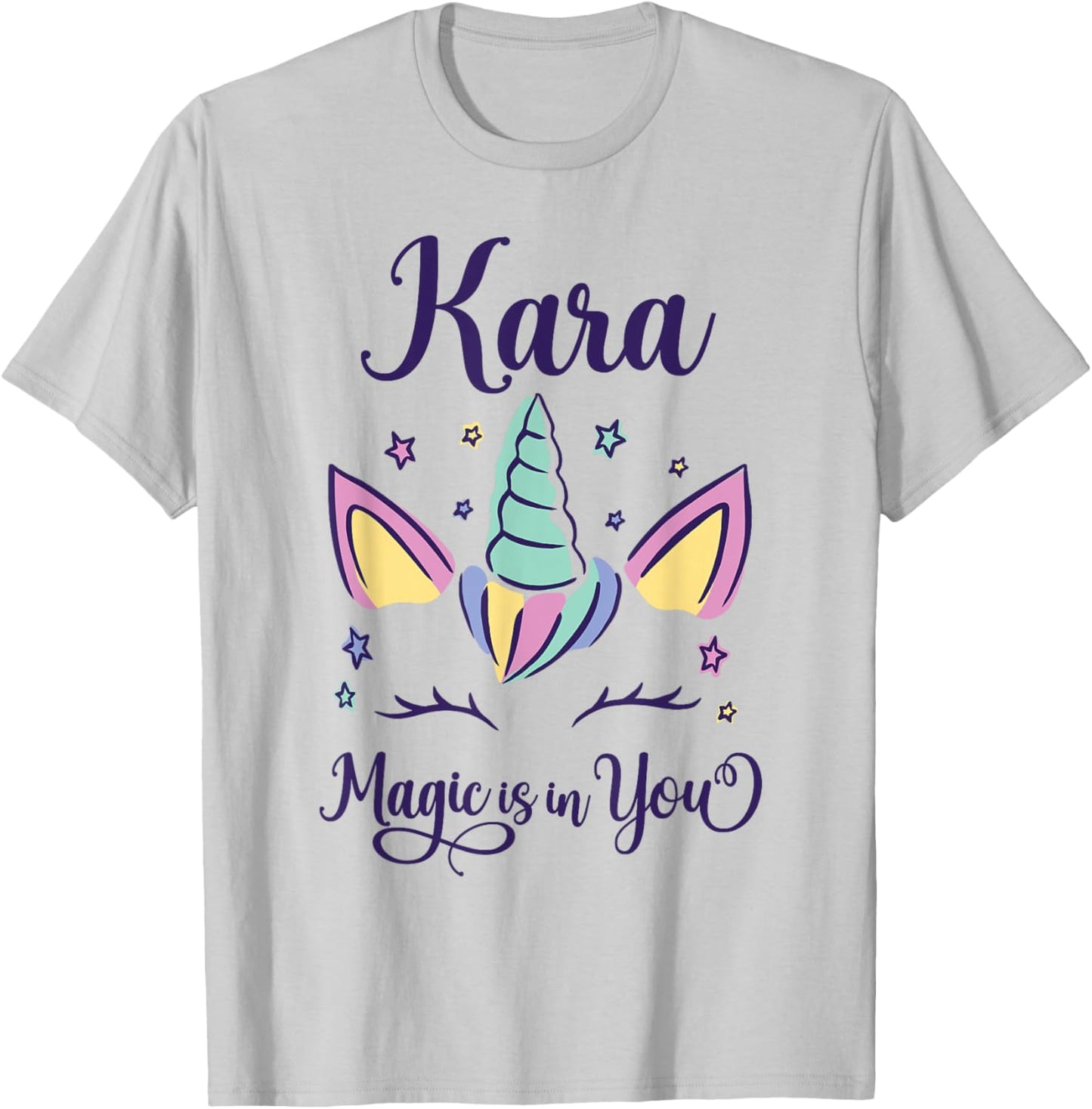 First Name Kara Personalized Kara T-Shirt - T-Shirt | Ash