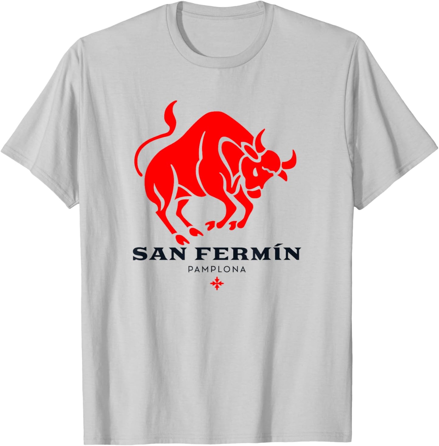 Pamplona San Fermín Encierro Sanfermines Navarra T-Shirt - T-Shirt | Ash