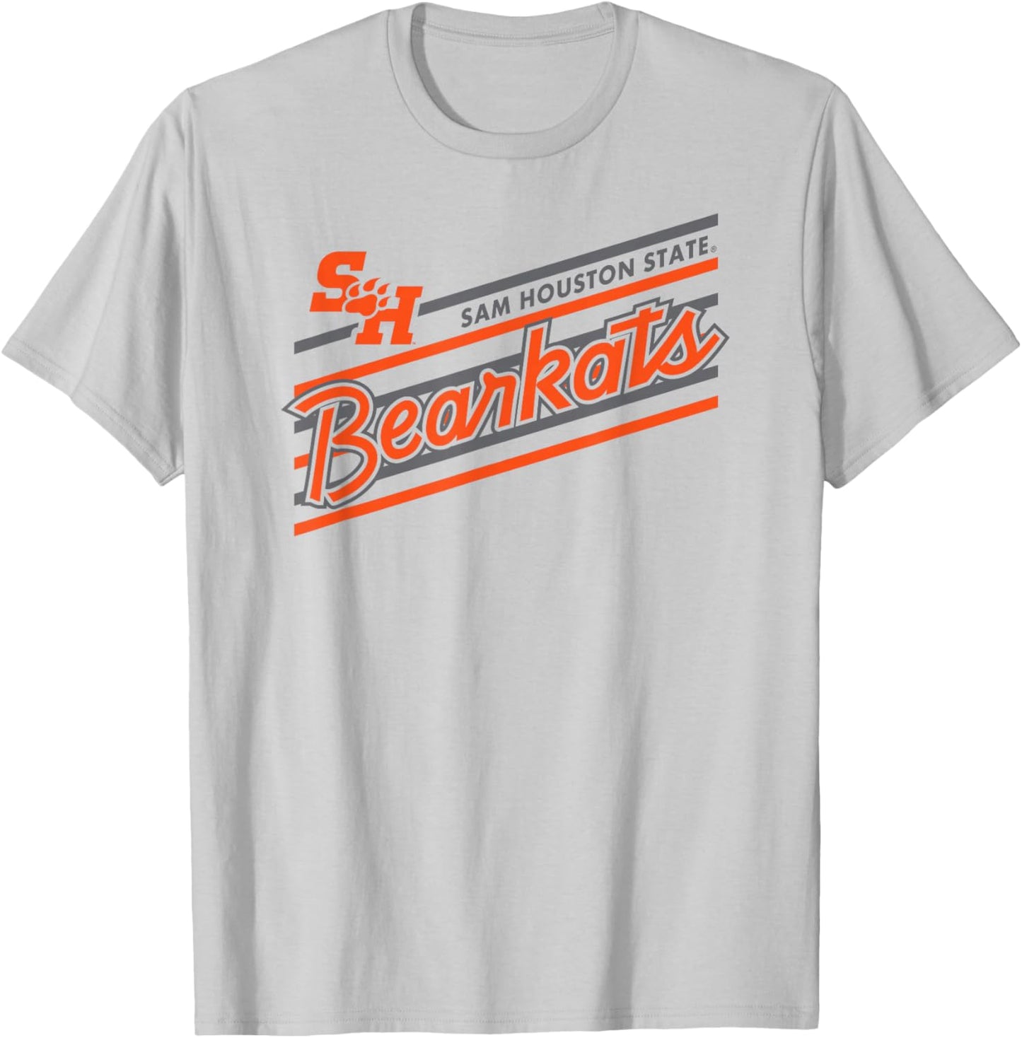 Sam Houston State Bearkats Retro Performer White T-Shirt - T-Shirt | Ash