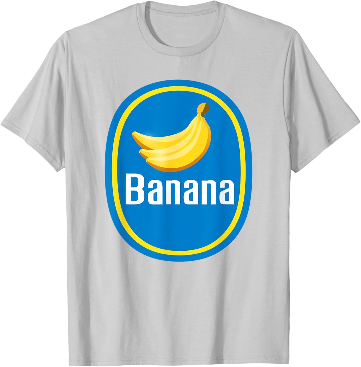 Pretend I'm A Banana Sticker DIY Halloween Costume Yellow T-Shirt - T-Shirt | Ash