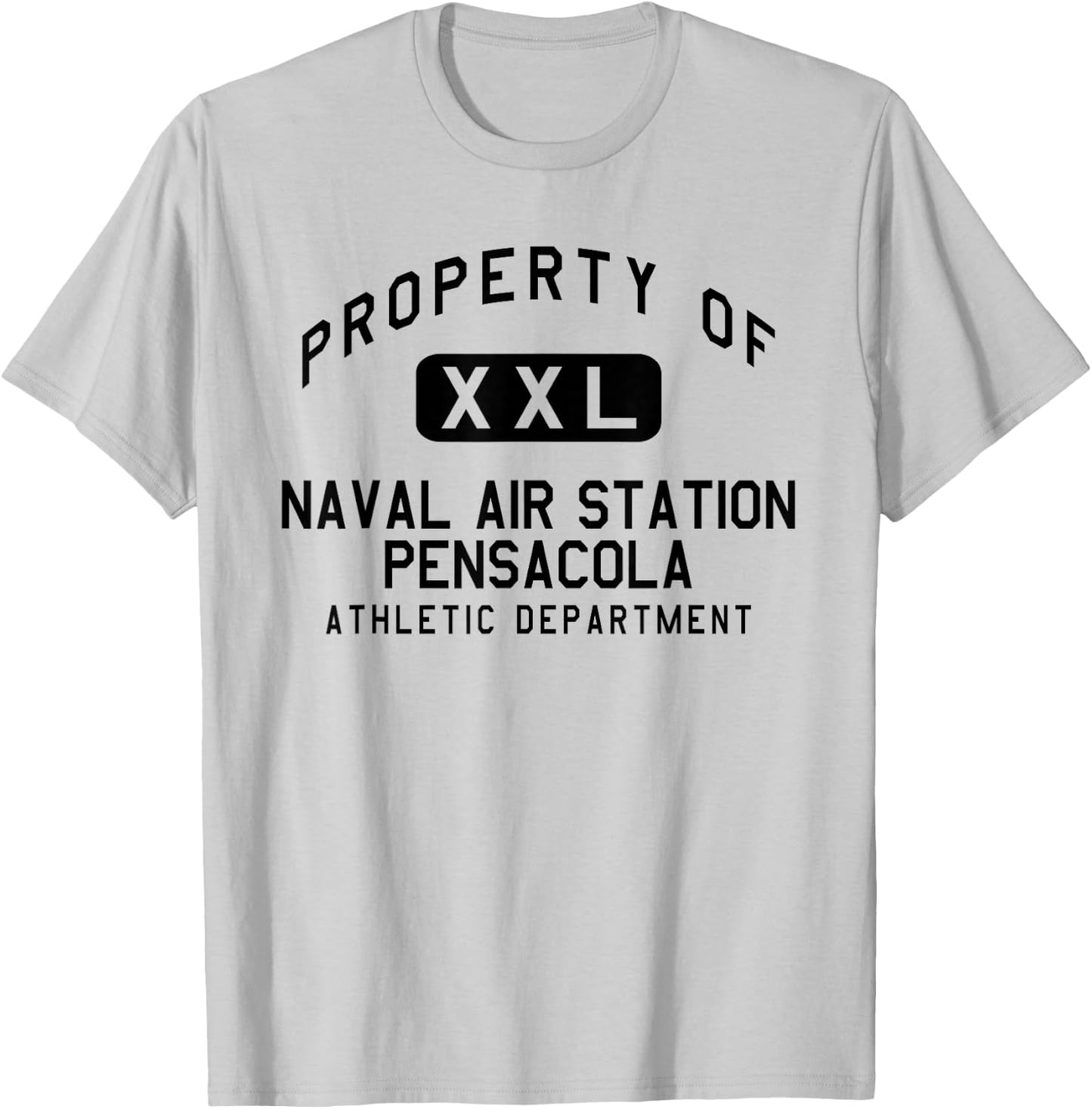 Property of Naval Air Station Pensacola Athletic Department T-Shirt - T-Shirt | Ash