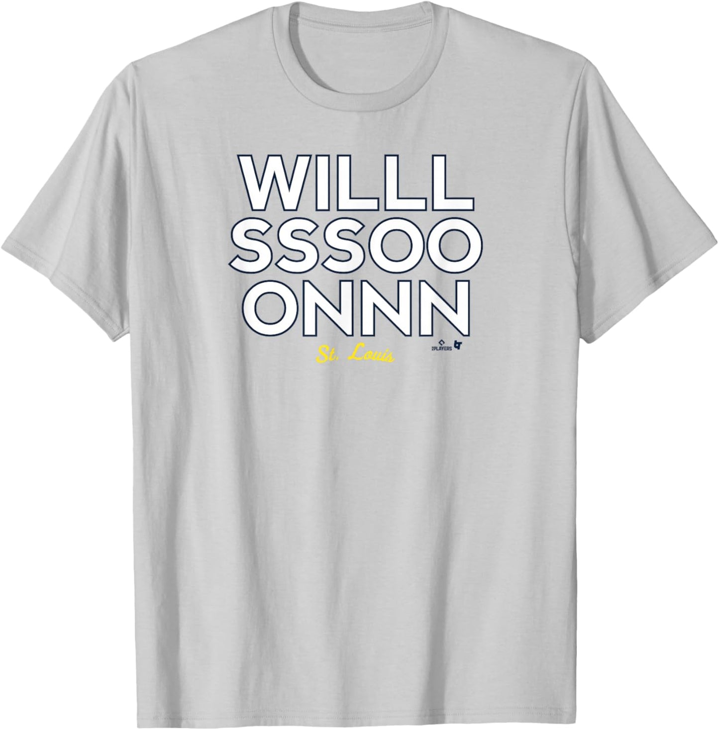 Willson Contreras -WILLLSSSOOONNN - St. Louis Baseball T-Shirt - T-Shirt | Ash