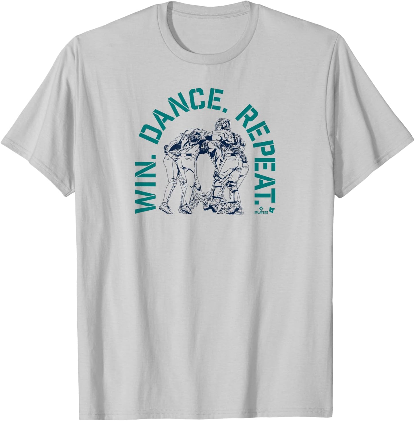 Seattle Baseball: Win. Dance. Repeat. T-Shirt - T-Shirt | Ash