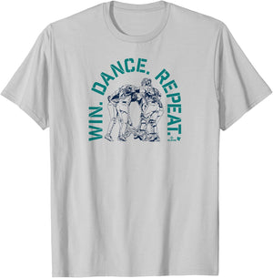 Seattle Baseball: Win. Dance. Repeat. T-Shirt - T-Shirt | Ash
